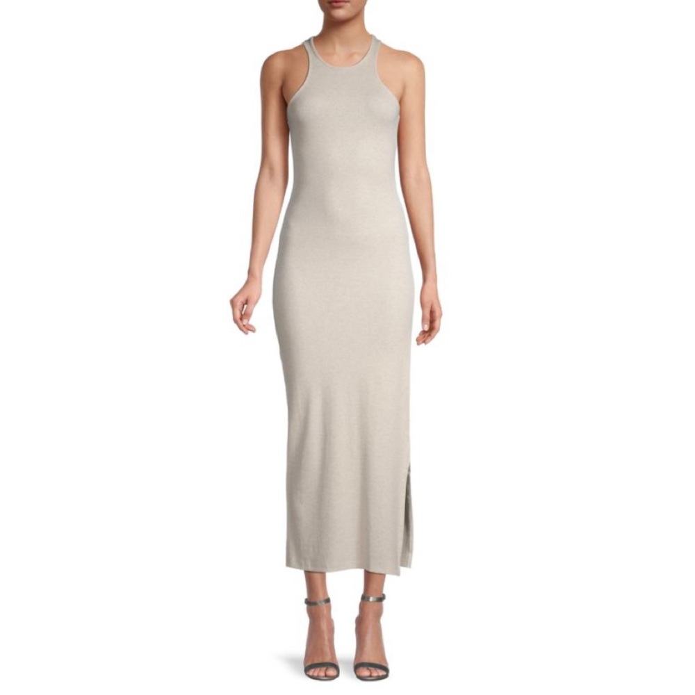 French Connection Rasha Ribbed Bodycon Dress, Size L - Picture 1 of 8
